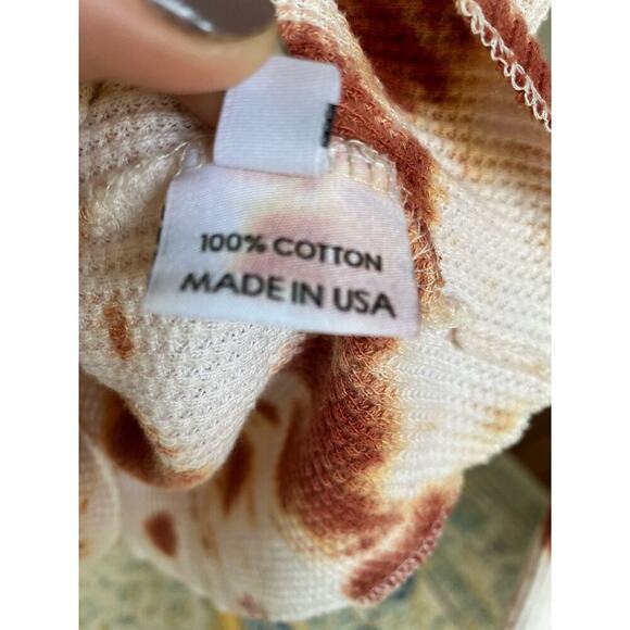 Downtown streetwear Lykke Wullf Madison tie dye long sleeve shirt 100% cotton - Picture 7 of 8